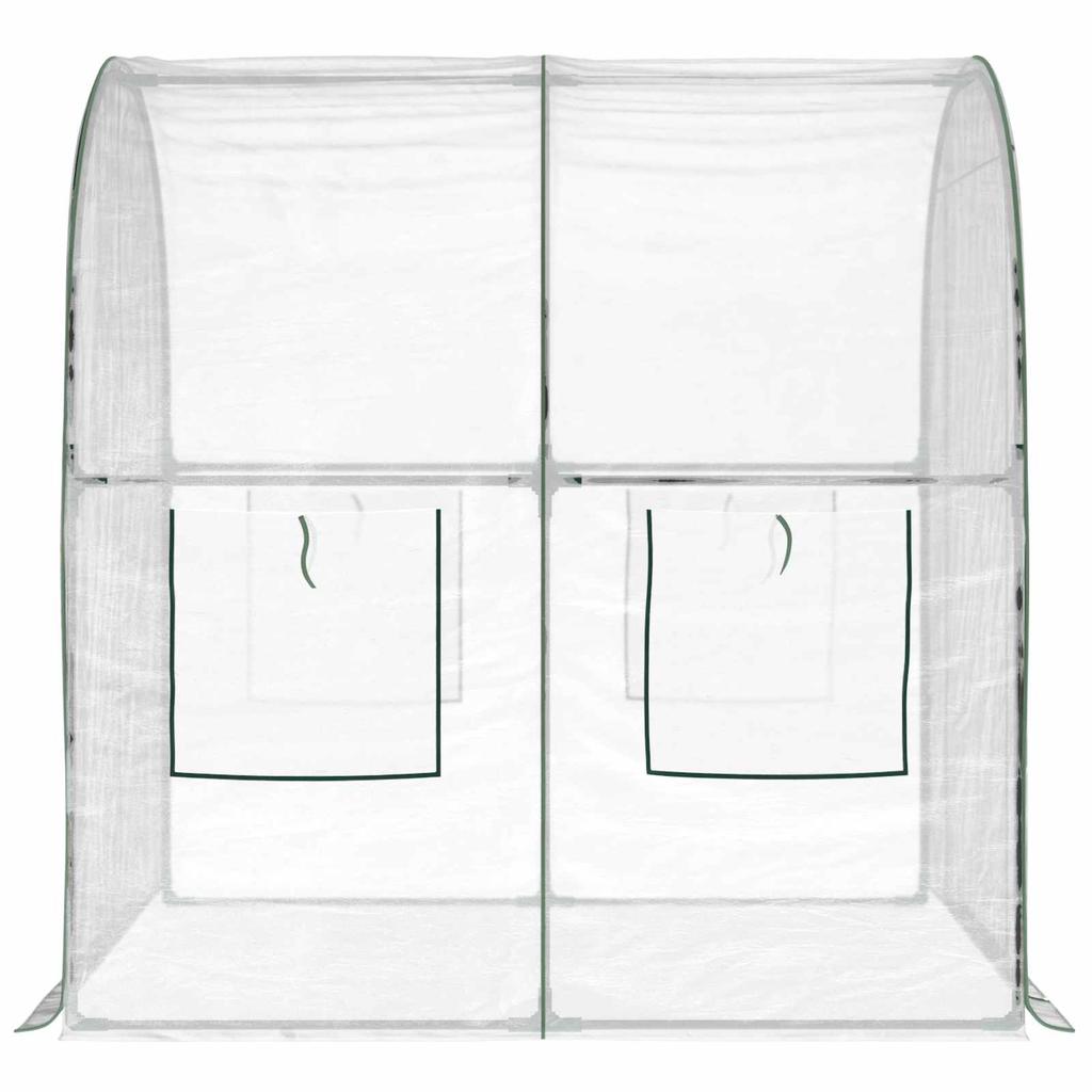 Greenhouse with Frame 160 x 200 x 192.5 cm Transparent PVC