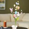 1x пасхальная ветка дерева Happy Decoration Декоративные яйца Picks Искусственный цветок