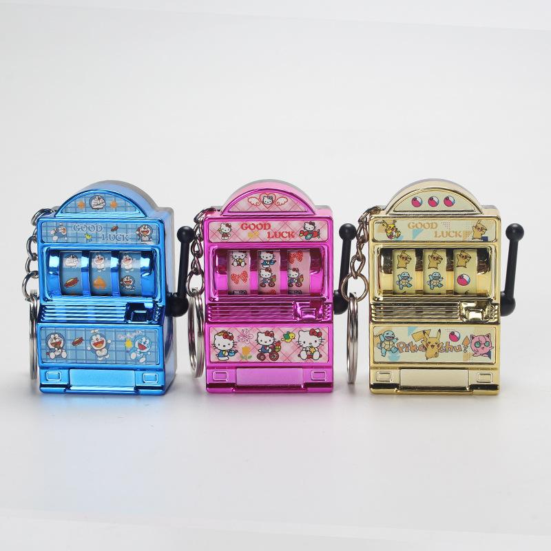 Pokémon Mini Prize Redemption Machine Keychain Pikachu Tinkerbell Cat Fruit Machine Pendant Raffle Machine