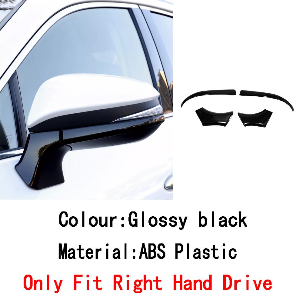 For Toyota Venza/Harrier 2024 ABS/Steel Frame Side Rearview Mirror Strip Cover Trim Sticker Eyebrow Accessories