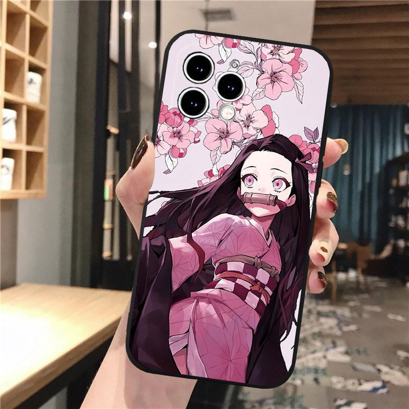 Чехол для телефона Nezuko Kamado Demon Slayer Для iphone 17 Pro Max Air 16 15 14 13 Pro Max 15 16 Pro 15Plus Корпус