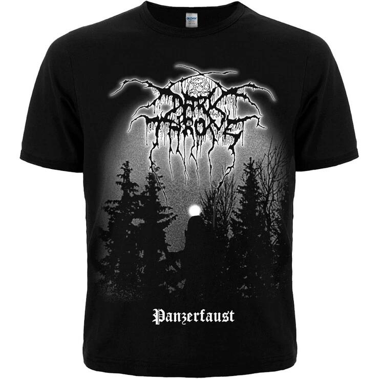 Темный трон "Panzerfaust" Черная футболка Mayhem Bathory Darkthrone