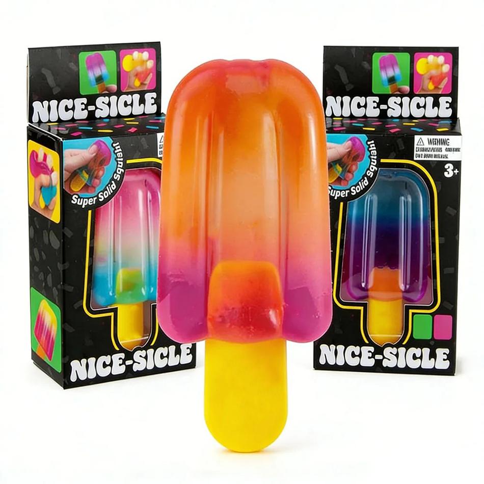 Schylling Needoh Nice Cube Сенсорный Nice-Sicle Снятие стресса Мягкий куб Против тревожности Сжимаемый объект Для концентрации Население с СДВГ
