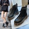 Thick-soled Martin Boots Female British Style Student Versatile Short Boots 2025 Spring and Summer New Spring and Autumn Single Boots Breathable Thin