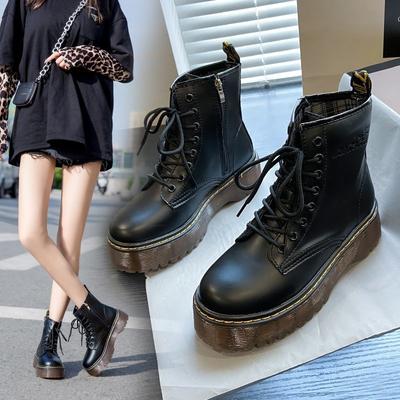 Ботинки Мартин на толстой подошве женские в британском стиле студенческие универсальные короткие ботинки 2025 весна и лето новые весенне-осенние одинарные ботинки дышащие тонкие