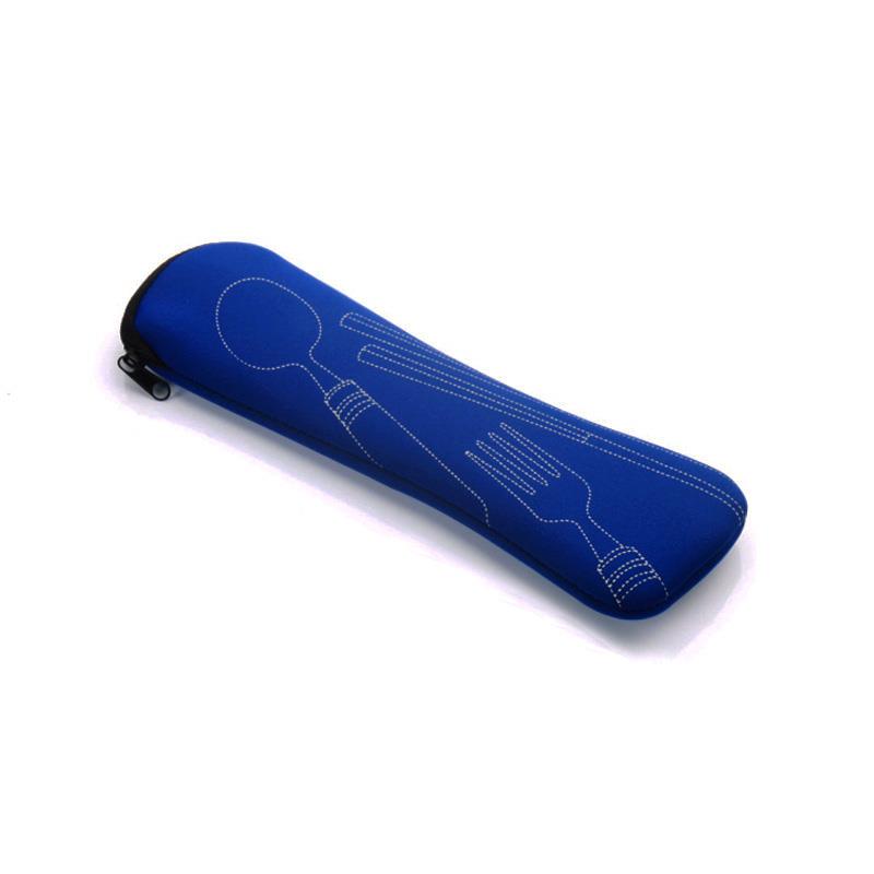 Travel Cutlery Bag Portable Knife Fork 1Pc Zipper Fashion Soft Chopsticks Bag