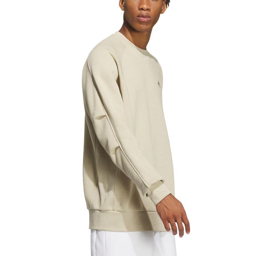 Adidas Sweatshirts Men's Grassland Brown Crew Neck Moderate Regular IY4282