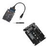 Портативный адаптер M.2 mSATA SSD к SATA, конвертер m.2 NGFF в USB для быстрой передачи данных, компактная карта-конвертер