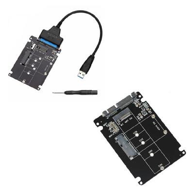 Портативный адаптер M.2 mSATA SSD к SATA, конвертер m.2 NGFF в USB для быстрой передачи данных, компактная карта-конвертер
