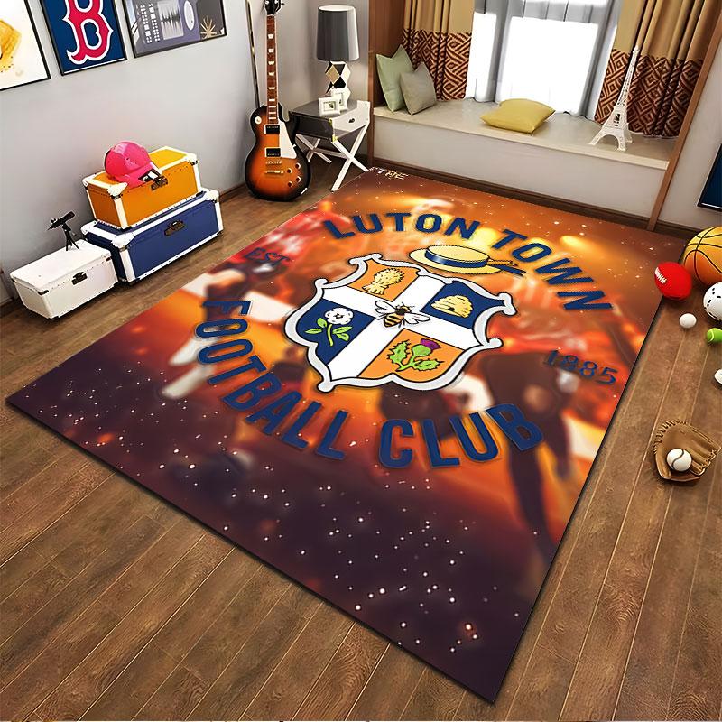Luton Town FC Crest Carpet suitable as a non-slip mat for the living room or bedroom sofa