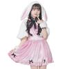 Cosplay Halloween Innocent White Rabbit JamsCollection Pink [Clear Stone] Fräumein Women's