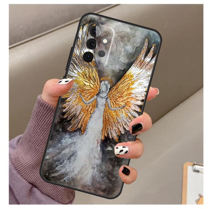 Фантазийный Чехол с Крыльями Ангела для Samsung Galaxy A34 A54 A14 A24 A53 A33 A23 A13 A15 A25 A52 A32 A22 A12 A51 A71