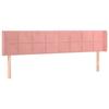 VidaXL LED Headboard Bedroom Furniture Double Bed Accessory Head of Bed Frame Interior Pink 3123295