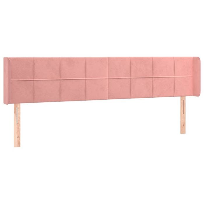 VidaXL LED Headboard Bedroom Furniture Double Bed Accessory Head of Bed Frame Interior Pink 3123295