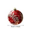 6pcs/set WillowLeaf Design Ball Ornaments Hanging Ball Decoration  Christmas Party