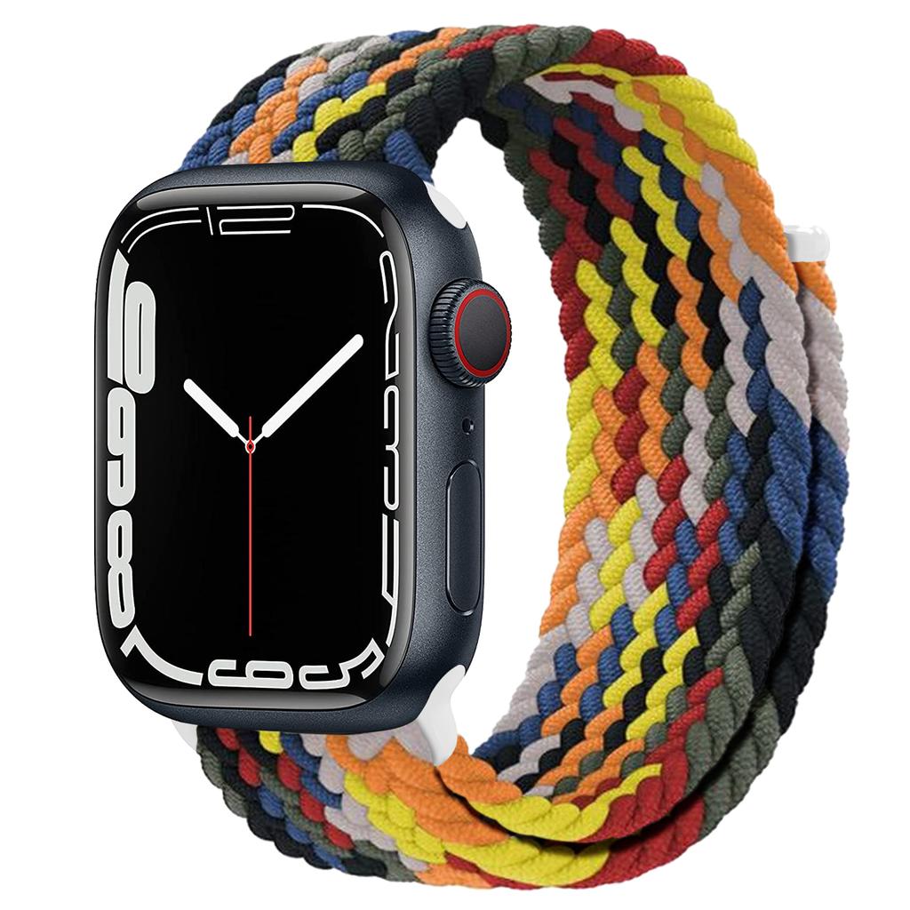 Ремешок для Apple Watch 44 мм 40 мм 45 мм 41 мм 42 мм ultra 49 мм correa Плетеный браслет Solo Loop Apple watch series 7 3 5 se 6 8