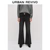 UR 2025 Зимние Женские Стиранные Узкие Джинсы Клеш с Поясом