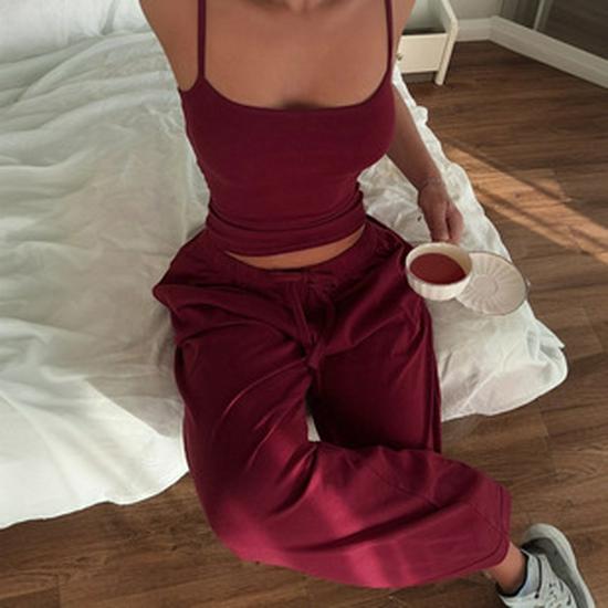 Европейское и американское женское однотонное платье без рукавов приталенного силуэта с завязкой на талии