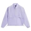 Li Ning Sports Lifestyle Series Solid Color Zipper Stand Collar Comfortable Breathable Versatile Windbreaker Women Outerwear Purple AFDV992-1