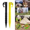 20 Pcs Spiral Plastic Tent Stakes Heavy Duty Beach Tent Pegs Canopy Stakes Outdoor Ground Stakes Anchors Pegs Durable