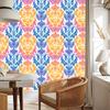 Baroque Damask Wallpaper Cream, Blue and Azure 50x1000