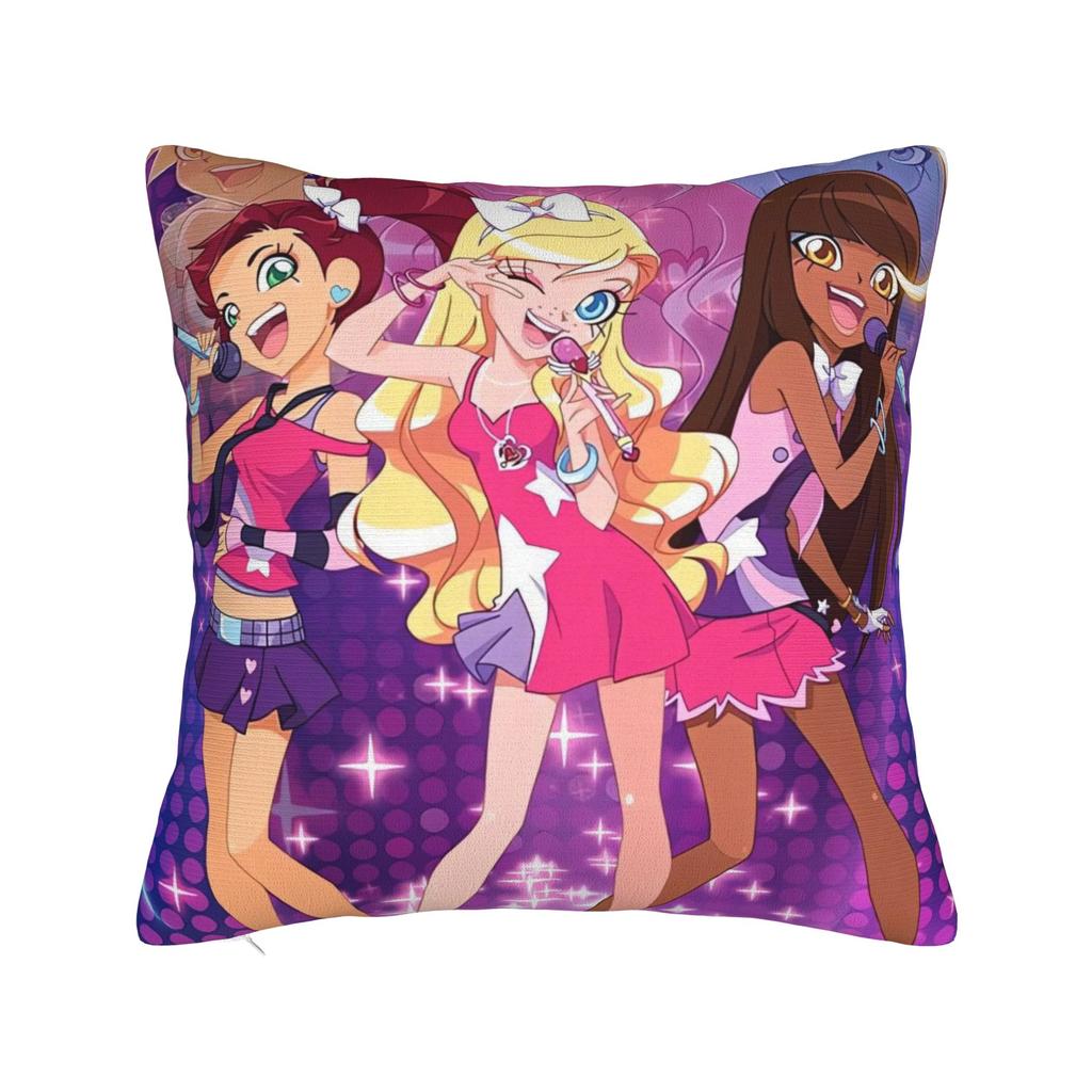 LoliRock Kopo Music Girls Pillow Cover  Comfy Cushion Cover Cute Funny Pillow Case For Sofa Home Decor