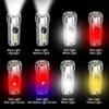 2022 Mini Keychain Flashlight USB Fast Charging Led Lights Waterproof Pocket Fluorescent Lamps Outdoor Warning Camping Flashlight