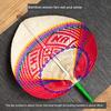 Handmade Bamboo Fan Color Fan Summer Durable Woven Old-Fashioned Large Fan Banana Chinese Ancient Style Portable Cattail Fan