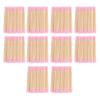 10 Bags Wooden Stick Body Double Pointed Cotton Swabs  Eyeliner & Cosmetic Touch-Up Work