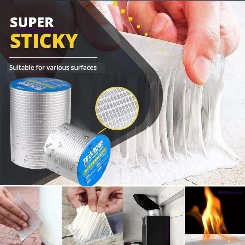 Сильная антипротечка водонепроницаемая лента алюминиевая фольга заплатка клей трещина ремонт герметик бутиловая уплотнительная лента остановить утечку