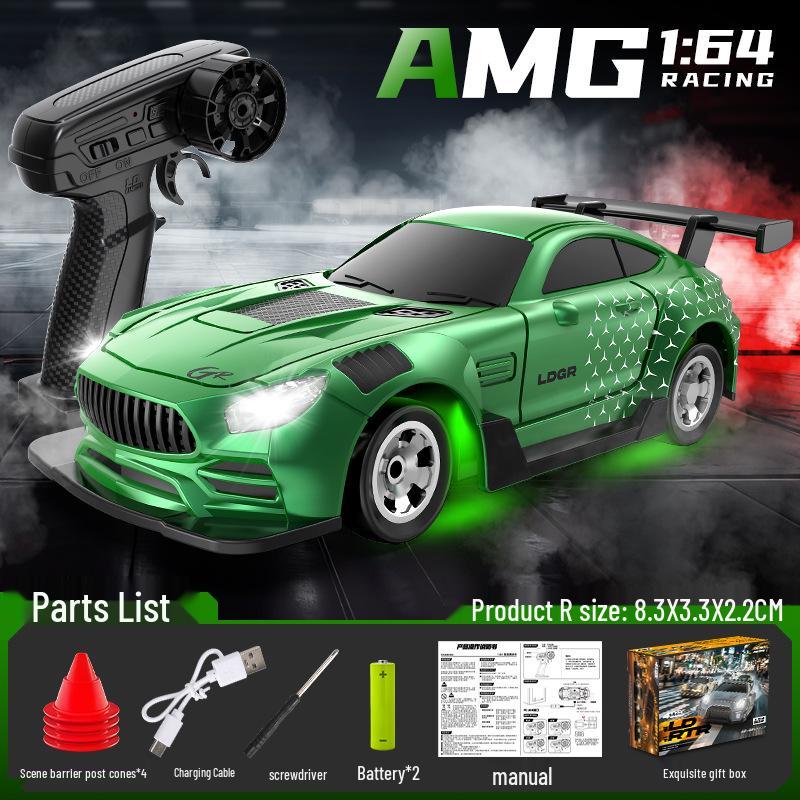 1:64 Мини-Высокоскоростная RC Дрифт-Машинка - Гоночная Модель-Украшение, Идеальный Праздничный Подарок для Мальчиков