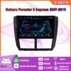 Автомобильный радиоприемник на базе Android Carplay для Subaru Forester 3 Impreza 2007-2013, мультимедийный видеоплеер, GPS-навигация, WIFI, 4 + 64 ГБ