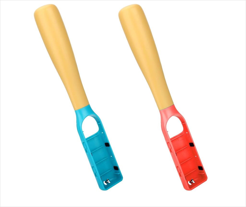 2Pcs Baseball Bat Handle Grips, TSV Baseball Stick Game Accessories Fit for Nintendo Switch/Switch OLED Joy-Con, Somatosensory Sports Game