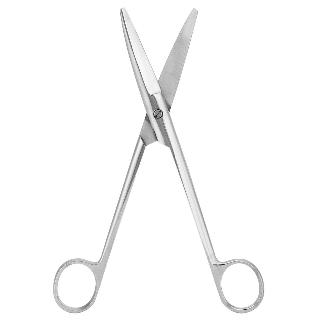 18cm Stainless Steel Scissor Veterinary Pet Farm Animal Curved Round Scissors Household Tool