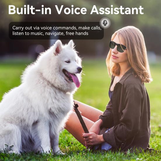 Умные очки Солнцезащитные очки с поддержкой Bluetooth Эргономичный дизайн Перезаряжаемые фотохромные линзы Очки с защитой от УФ-излучения и динамиком