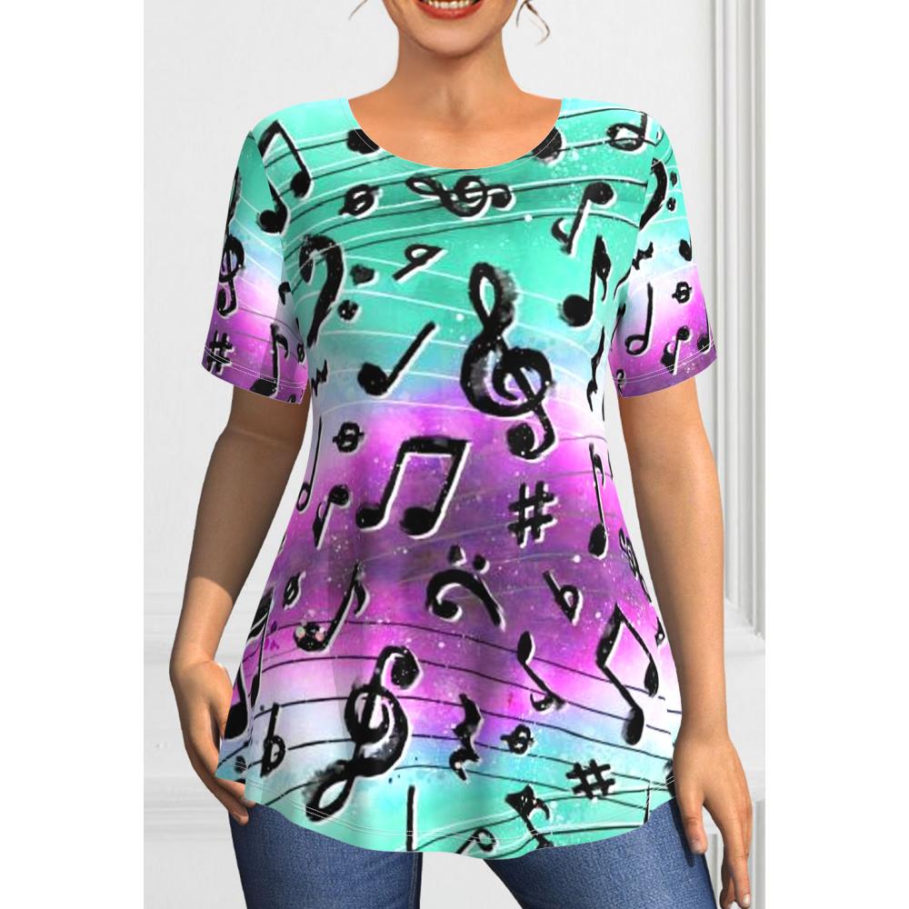 Новая женская футболка большого размера, футболка с 3d принтом, пуловер с круглым вырезом, топы с короткими рукавами, свободные женские футболки с большим контуром