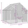 Vidaxl Woliera, Antracytowa, 1,79X2X1,85 M, Aluminium