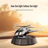 Solar-Powered Rotating Airplane Car Perfume - Long-lasting Fragrance Ornament for Car Interiors.