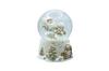 Livelight Snow Globe 100mm White Scene Santa Snowman Gift Snow Globe Market Tokyo Candle