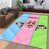 Colorful Cartoon Characters Carpet with Sparkling Background Design Suitable for use as an anti-slip for living room bedroom sofas
