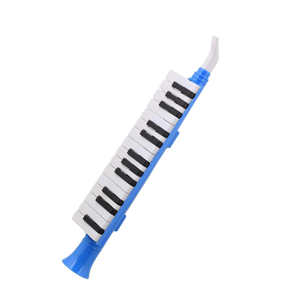 Yibuy Blue Plastic 27 Key Wind Piano Keyboard Harmonica