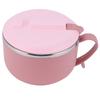 Rice Noodle Bowl with Lid 1200ML Anti Scalding Thermal Lunch Box Kitchen Utensils(Pink )