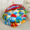The Smurfs Adventure Automatic Umbrella Sturdy 8-Rib Shaft Lightweight All-Season Travel Outdoor Accessory Perfect Birthday Christmas Gift Idea