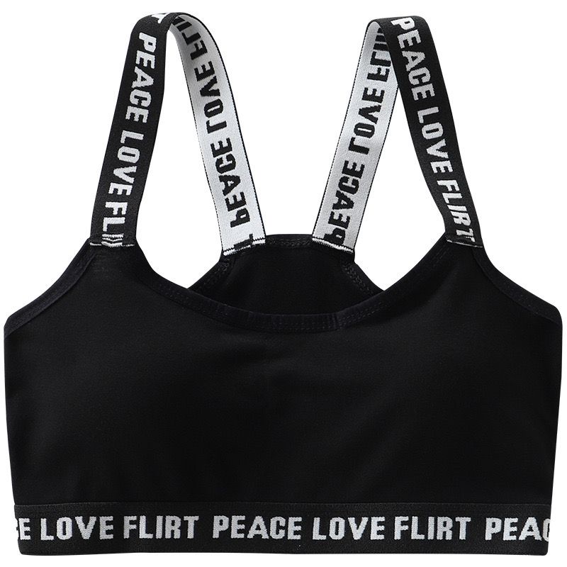 Тренировочный бюстгальтер для девочек, нижнее белье для подростков, дышащий мягкий жилет для подростков 8-16 лет