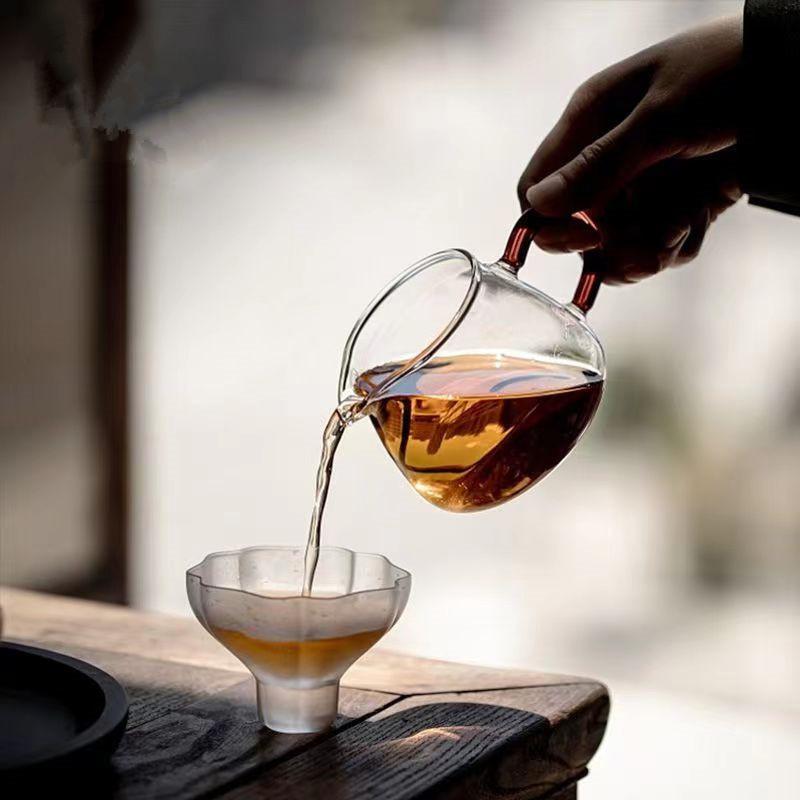 200 мл Жаропрочное стекло Чаша справедливости Бытовой кувшин для наливания Стеклянный сливочник Кофейный чайный стеклянный диспенсер Чахай Аксессуар для чайного набора Кунг-фу