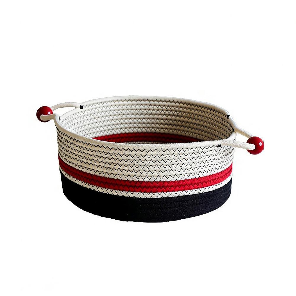 Decorative Cotton Rope Storage Box Large Capacity Desktop Organizer Makeup Storage Basket Keys