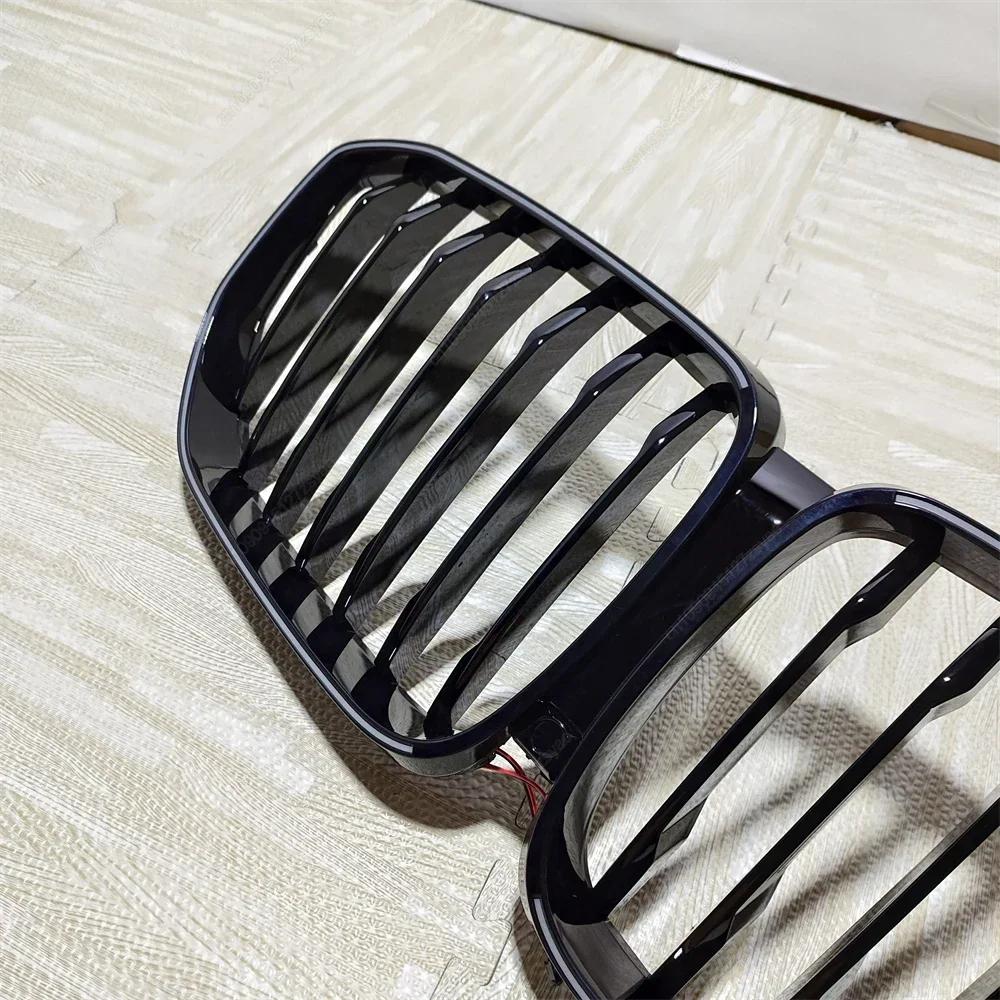 Front Kidney Grill Grille Racing Grills Grille With LED Lights For BMW X5 G05 M50i M50d xDrive30d 40i 40d 45e Pre-LCI 2018-2023