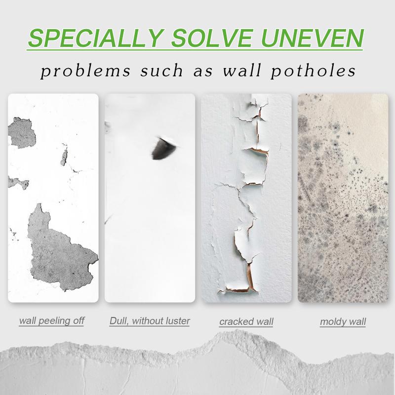 Wall Repair Paste with White Putty Interior Waterproof Crack Nail Hole Coating for Office Home Fixing