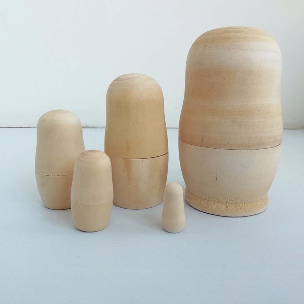 Skill Training Office Matrioska Dolls Russian Nesting Dolls Blank Wooden Embryos Matryoshka Doll