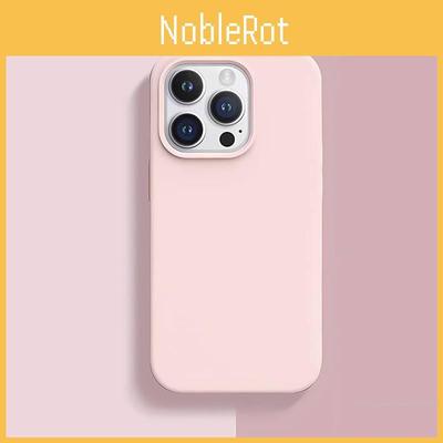 14 Чехол для телефона iPhone Pro однотонный из жидкого силикона с амортизацией